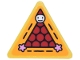 Part No: 65676pb015 Name: Road Sign 2 x 2 Triangle with Open O Clip with White Smiley Face, Red Circles (Bon-Bons) and Bright Pink Stars Pattern (Sticker) - Set 76457 Part No: 65676pb015 Name: Road Sign 2 x 2 Triangle with Open O Clip with White Smiley Face, Red Circles (Bon-Bons) and Bright Pink Stars Pattern (Sticker) - Set 76457
