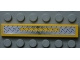 Part No: 6636pb034  Name: Tile 1 x 6 with Silver Tread Plate and Yellow Stripe Pattern (Sticker)- Set 8364