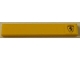 Part No: 6636pb110R  Name: Tile 1 x 6 with Scuderia Ferrari Logo on Yellow Background Pattern Right (Sticker) - Set 8143