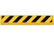 Part No: 6636pb119  Name: Tile 1 x 6 with Black and Yellow Danger Stripes Pattern (Sticker) - Set 75919