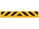 Part No: 6636pb127  Name: Tile 1 x 6 with Black and Yellow Danger Stripes Pattern (Sticker) - Set 60079