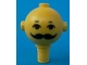 Part No: 685px5  Name: Homemaker Figure / Maxifigure Head with Black Eyes, Eyebrows, and Moustache Pattern