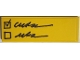 Part No: 69729pb190 Name: Tile 2 x 6 with Black Check Mark, Check Boxes and Scribbles Pattern (Sticker) - Set 31174 Part No: 69729pb190 Name: Tile 2 x 6 with Black Check Mark, Check Boxes and Scribbles Pattern (Sticker) - Set 31174