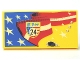 Part No: 87079pb0052L  Name: Tile 2 x 4 with Stars and Stripes, 'WGP 24' Pattern Model Left Side
