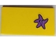 Part No: 87079pb0997  Name: Tile 2 x 4 with Medium Lavender Starfish with Face Pattern (Sticker) - Set 41430
