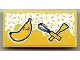 Part No: 87079pb1068  Name: Tile 2 x 4 with Spatula, Whisk and Banana Pattern (Sticker) - Set 41393
