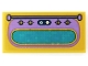 Part No: 87079pb1260  Name: Tile 2 x 4 with Medium Lavender Oven Door with Knobs and Rail and Dark Turquoise Glass Pattern (Sticker) - Set 41255