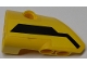 Part No: 87080pb057  Name: Technic, Panel Fairing # 1 Small Smooth Short, Side A with Black Stripe Pattern (Sticker) - Set 42009