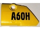 Part No: 87080pb077  Name: Technic, Panel Fairing # 1 Small Smooth Short, Side A with Black 'A60H' Pattern (Sticker) - Set 42114