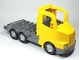 Part No: 87700c01  Name: Duplo Truck Large Cab with Dark Bluish Gray 4 x 8 Flatbed Plate