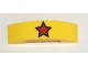 Part No: 93273pb065  Name: Slope, Curved 4 x 1 x 2/3 Double with Red Star with Black Outline Pattern