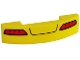 Lot ID: 388877069  Part No: 93273pb067  Name: Slope, Curved 4 x 1 x 2/3 Double with Red Taillights and Black Line Pattern