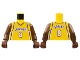 Part No: 973bpb131c01  Name: Torso NBA Los Angeles Lakers #8 Bryant Pattern / Brown NBA Arms