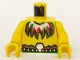 Part No: 973pb0062c01  Name: Torso Pirate Islanders with Feather Necklace Pattern / Yellow Arms / Yellow Hands