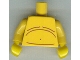 Part No: 973pb0789c01  Name: Torso Bare Chest with Body Lines Pattern / Yellow Arms / Yellow Hands