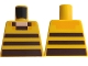 Part No: 973pb4156  Name: Torso Pixelated Light Nougat Neck and Dark Brown Stripes Pattern