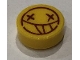 Part No: 98138pb112  Name: Tile, Round 1 x 1 with Smilie Face and X Eyes Pattern