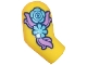 Part No: 982pb353  Name: Arm, Right with Bright Light Blue and Lavender Flower Tattoo Pattern