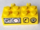 Part No: BA084pb01R  Name: Stickered Assembly 4 x 2 x 1 with Gauges Pattern Model Right Side (Sticker) - Set 7344 - 2 Brick, Modified 2 x 2 with Pin and Axle Hole