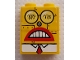 Part No: BA234pb01  Name: Stickered Assembly 2 x 1 x 2 with Robot SpongeBob Face Pattern (Sticker) - Set 4981 - 1 Brick 1 x 2, 2 Technic, Brick 1 x 1 with Hole