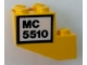 Part No: BA259pb01  Name: Stickered Assembly 3 x 2 x 2 with 'MC 5510' Pattern (Sticker) - Set 5510 - 1 Slope, Inverted 33 3 x 1, 1 Slope, Inverted 45 2 x 2