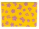 Lot ID: 359766116  Part No: bb0619  Name: Cloth Beach Towel 5 1/2 x 8 with Dark Pink Butterflies, Flowers, Hearts and Music Notes Pattern