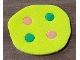 Part No: bb0934c01  Name: Foam Scala Pizza with 4 Holes with 2 Red and 2 Green Dots