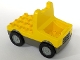 Part No: duptruck02  Name: Duplo Truck with 4 x 4 Flatbed Plate and Wide Wheels