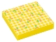 Part No: x1px1  Name: Foam Scala, 7 x 7 Cloth Top Checkered with Cherries Pattern