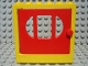 Part No: x610c01  Name: Fabuland Door Frame 2 x 6 x 5 with Red Door (x610 / fabak3)