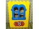 Part No: x637c01pb02  Name: Fabuland Building Wall 2 x 6 x 7 with Squared Blue Window with No 75 Pattern (Sticker) - Set 3675