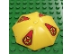 Part No: x845pb01  Name: Fabuland Umbrella Top with No Bottom Flaps, 6 x 6 without Top Stud with Red Pennants and Yellow Flowers Pattern (Stickers) - Set 3681
