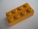 Lot ID: 412105492  Part No: bslot04  Name: Brick 2 x 4 without Bottom Tubes, Slotted (with 1 slot)
