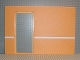 Part No: 6890c01pb02  Name: Scala Wall, Vertical Grooved 40 x 2 x 22 2/3 with Door with White Stripe on Medium Orange Background Pattern