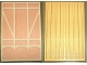Part No: 6892pb01c01  Name: Scala Wall, Vertical Grooved 18 x 2 x 22 2/3, with Tudor Frame Light Salmon on White Pattern