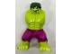 Lot ID: 404966819  Part No: 10121c03pb01  Name: Body Giant, Hulk with Dark Green Hair and Magenta Pants Pattern