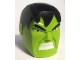 Part No: 10324c01pb01  Name: Large Figure Head Modified Super Heroes Hulk with Black Ball Joint Socket and Fixed Hair with Angry Eyebrows, Eyes and White Bared Teeth Pattern