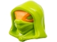 Part No: 111188pb01  Name: Minifigure, Head, Modified Alien Serpentine Hood with Molded Orange Domino Mask Pattern