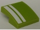 Part No: 15068pb677a  Name: Slope, Curved 2 x 2 x 2/3 with White Stripes Pattern Side A (Sticker) - Set 42138