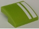 Part No: 15068pb677b  Name: Slope, Curved 2 x 2 x 2/3 with White Stripes Pattern Side B (Sticker) - Set 42138