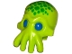 Part No: 18828pb01  Name: Minifigure, Head, Modified Alien with 4 Mouth Tentacles and Blue Eyes and Green Spots Pattern