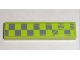 Part No: 2431pb0136L  Name: Tile 1 x 4 with Worn Lime Checkered Pattern Model Left Side (Sticker) - Set 8211
