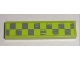 Part No: 2431pb0136R  Name: Tile 1 x 4 with Worn Lime Checkered Pattern Model Right Side (Sticker) - Set 8211