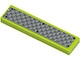 Part No: 2431pb218  Name: Tile 1 x 4 with Dark Gray Tread Plate and 6 Rivets Pattern (Sticker) - Sets 8708 / 8961 / 8964
