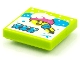 Part No: 3068pb1537  Name: Tile 2 x 2 with BeatBit Album Cover - Singer in Deep Snow Pattern