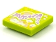 Part No: 3068pb1559  Name: Tile 2 x 2 with BeatBit Album Cover - Sun and Sunshine with Flowers Pattern