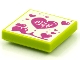 Part No: 3068pb1574  Name: Tile 2 x 2 with BeatBit Album Cover - Magenta Hearts Pattern