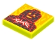 Lot ID: 261199490  Part No: 3068pb1782  Name: Tile 2 x 2 with BeatBit Album Cover - Lava Minifigure with Cracks and Fire Pattern