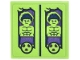 Part No: 3068pb2831  Name: Tile 2 x 2 with Toy Boxes with Hulk, Dark Blue Hair and Muscles, Dark Purple Shorts and Radioactive Symbol Pattern (Sticker) - Set 43302