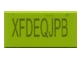 Part No: 3069pb0078  Name: Tile 1 x 2 with 'XFxxxxxx' Exo-Code Pattern